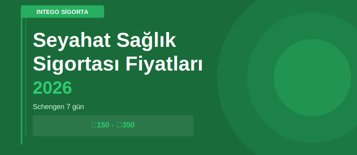 eyahat sigortası fiyatları 2026, yurtdışı seyahat sigortası fiyatı, schengen seyahat sigortası fiyatı
