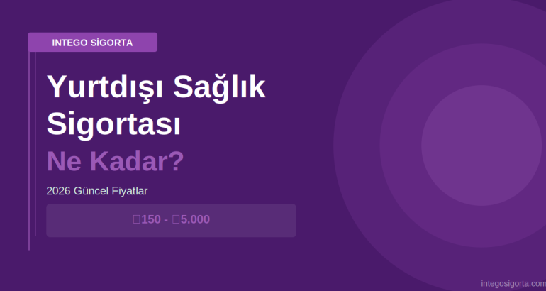 Yurtdışı Sağlık Sigortası Ne Kadar? 2026 Güncel Fiyatlar